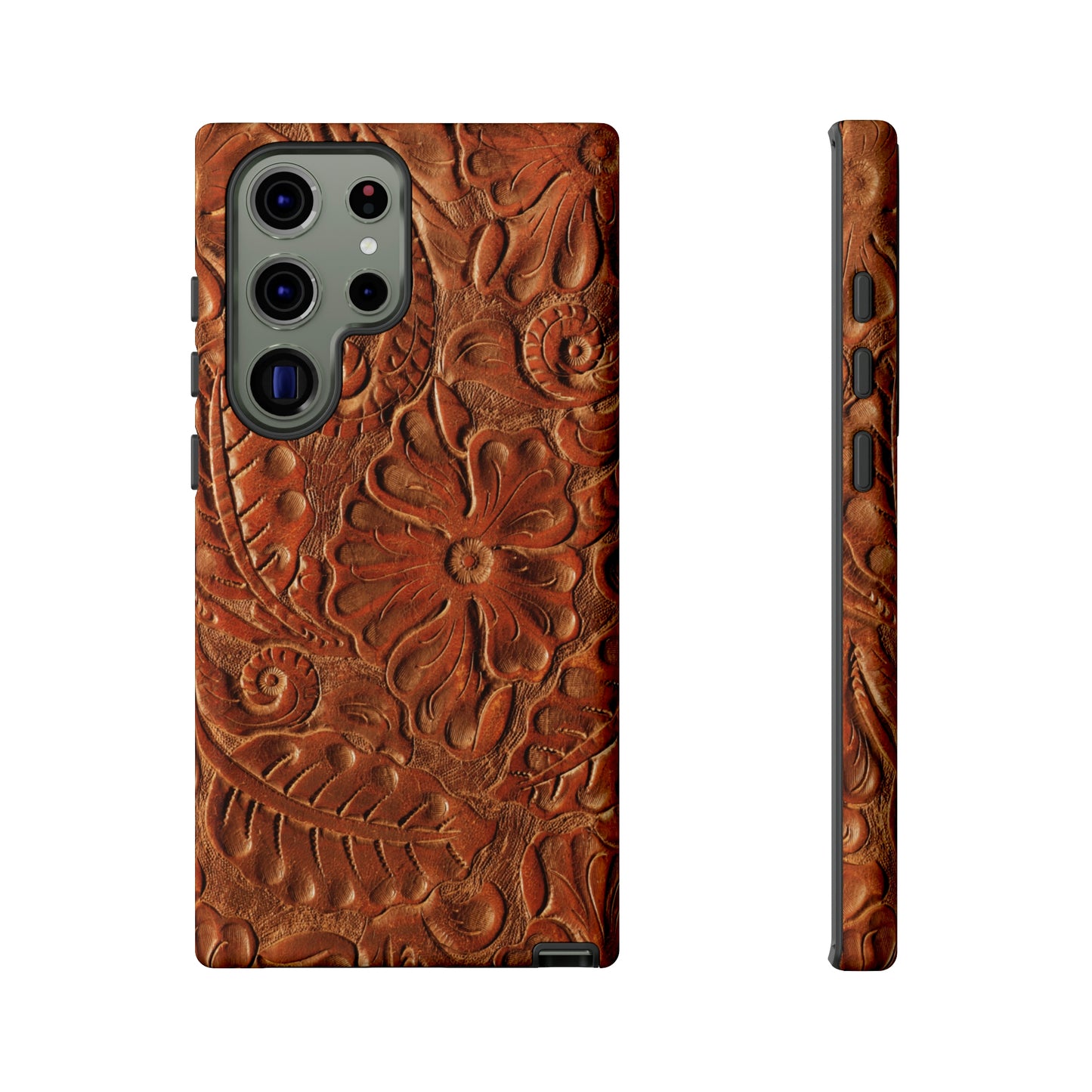 Flower Tooled Print Tough Cases