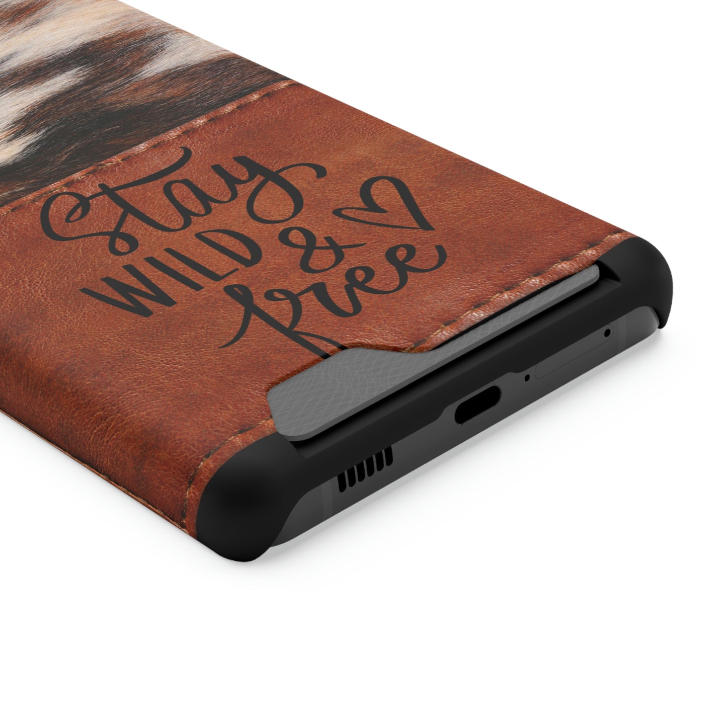 Wild & Free Phone Case With Card Holder