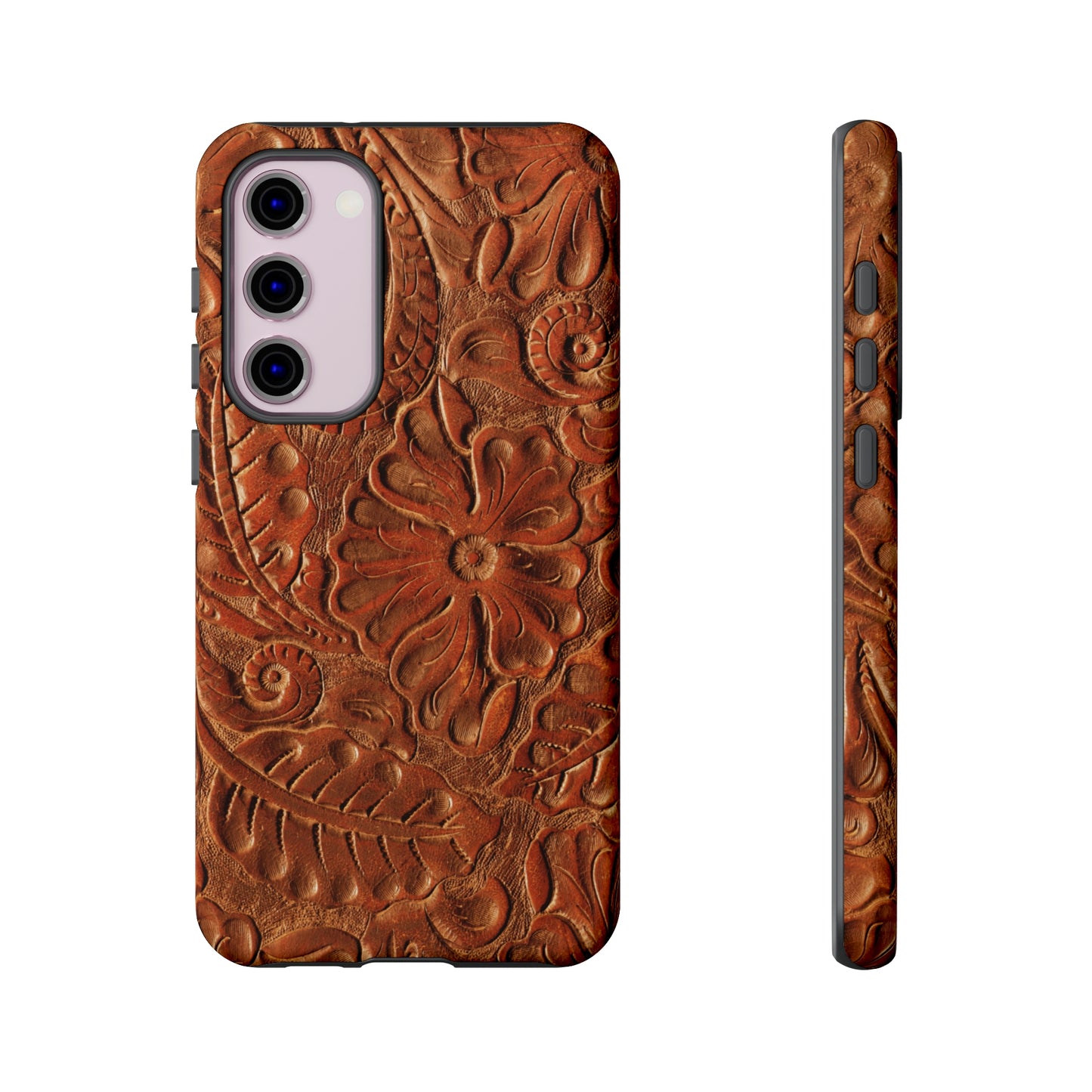 Flower Tooled Print Tough Cases