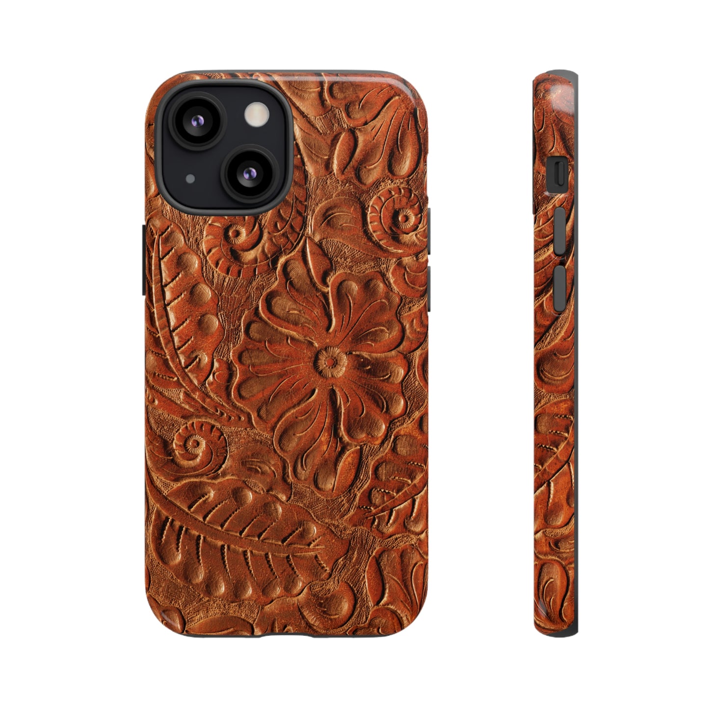 Flower Tooled Print Tough Cases