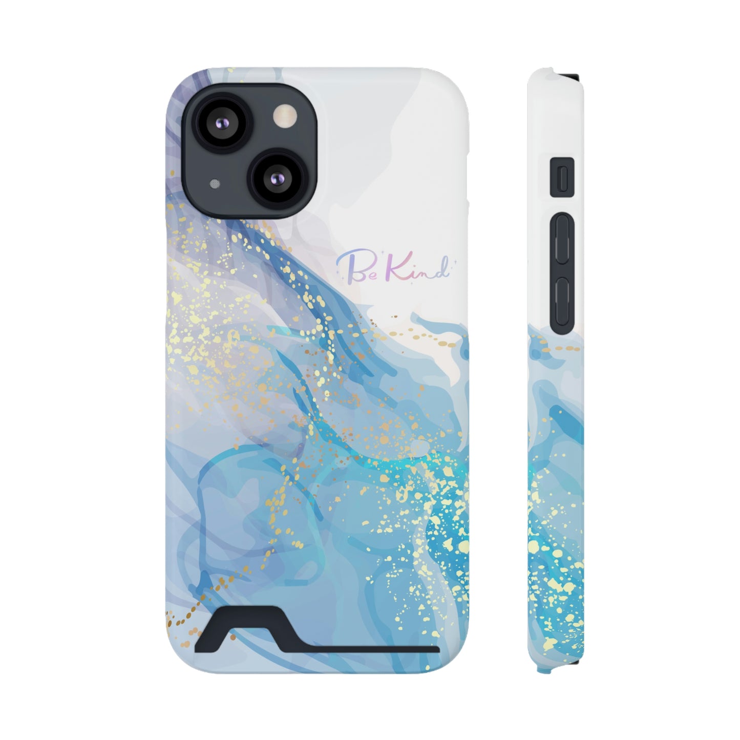 Be Kind Phone Case With Card Holder