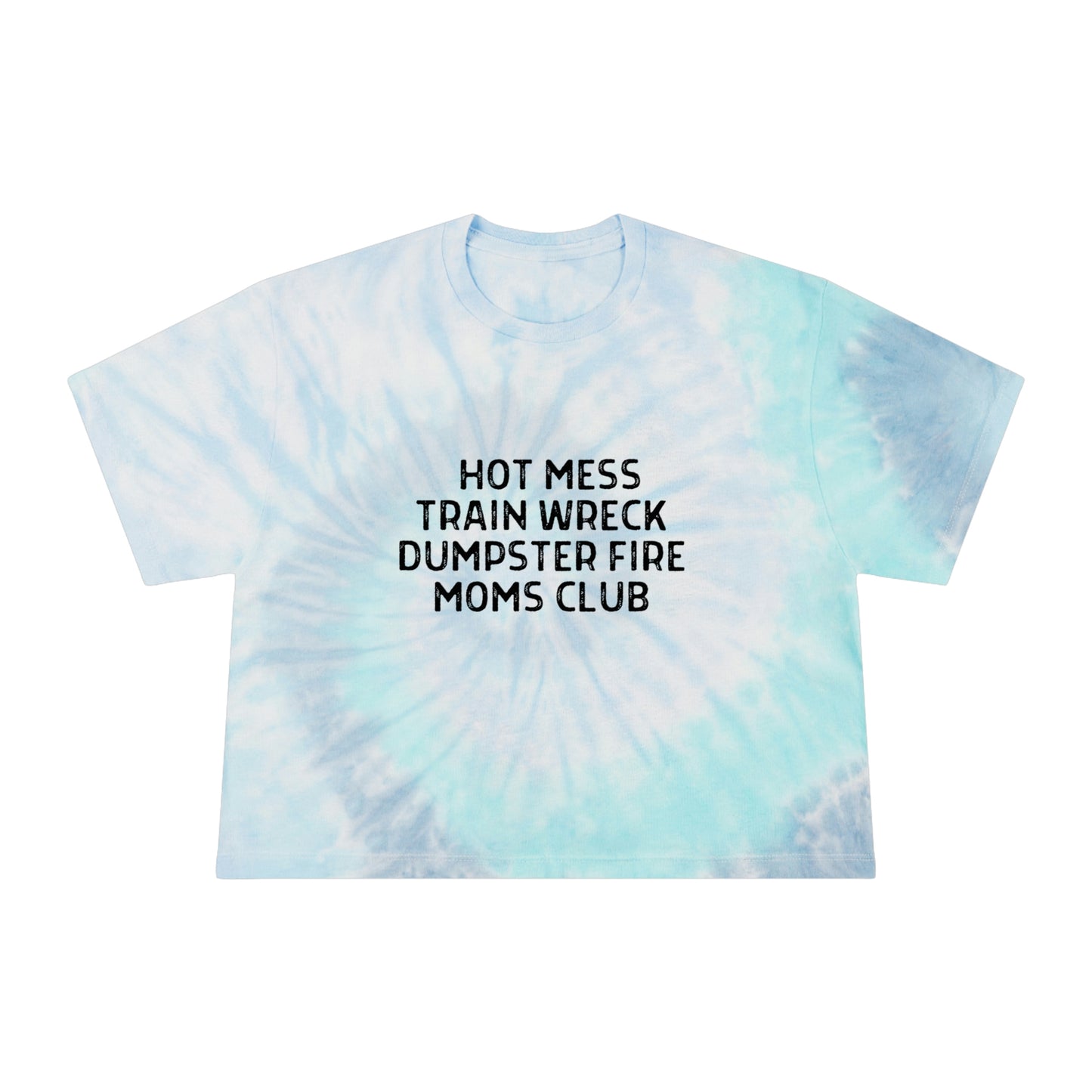 Train Wreck Tie-Dye Crop Tee