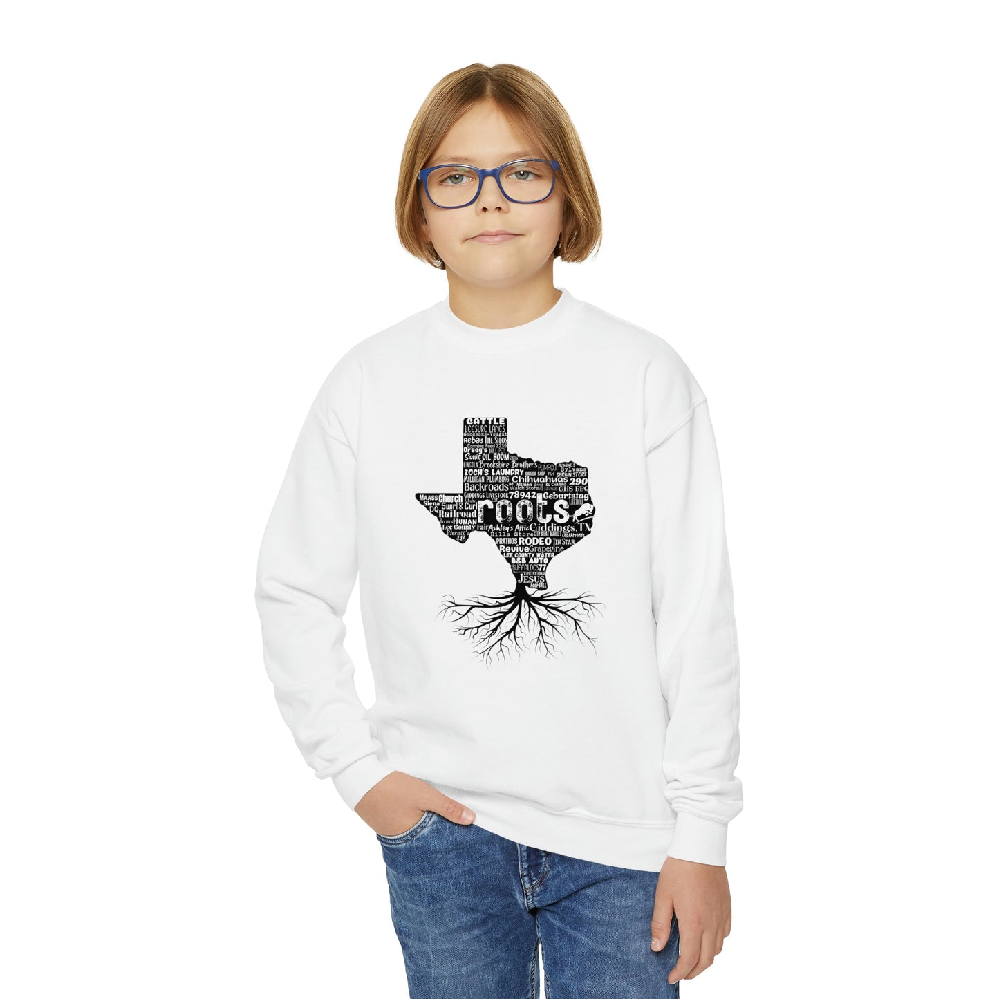 Giddings Youth Roots Crewneck Sweatshirt