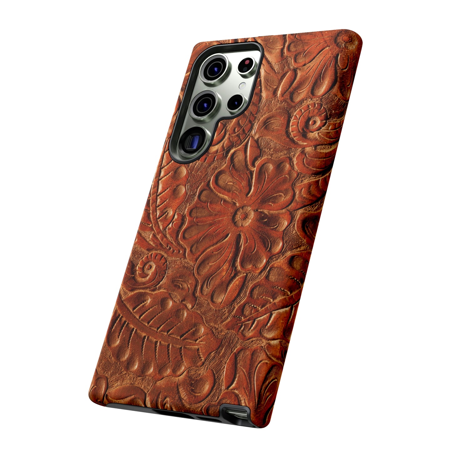 Flower Tooled Print Tough Cases