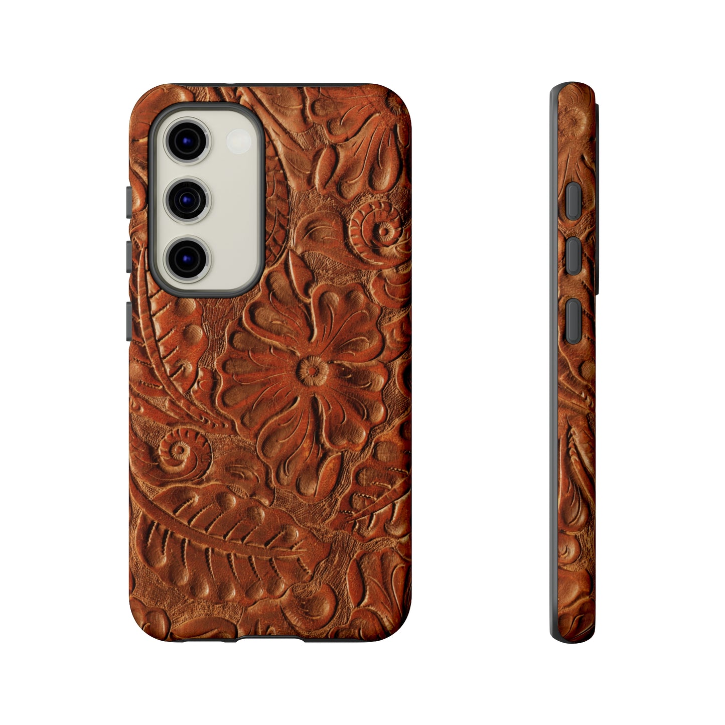 Flower Tooled Print Tough Cases