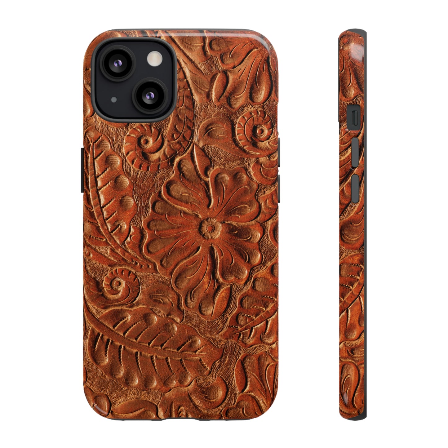 Flower Tooled Print Tough Cases