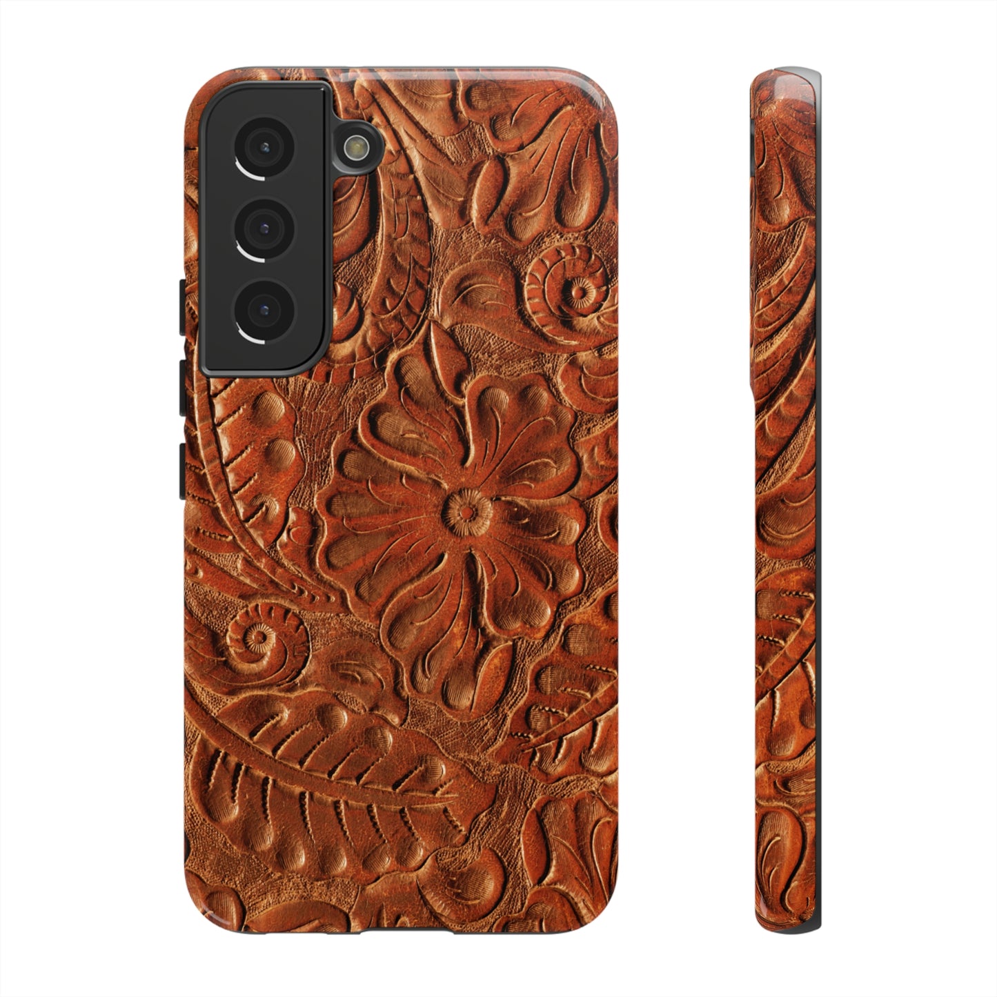 Flower Tooled Print Tough Cases