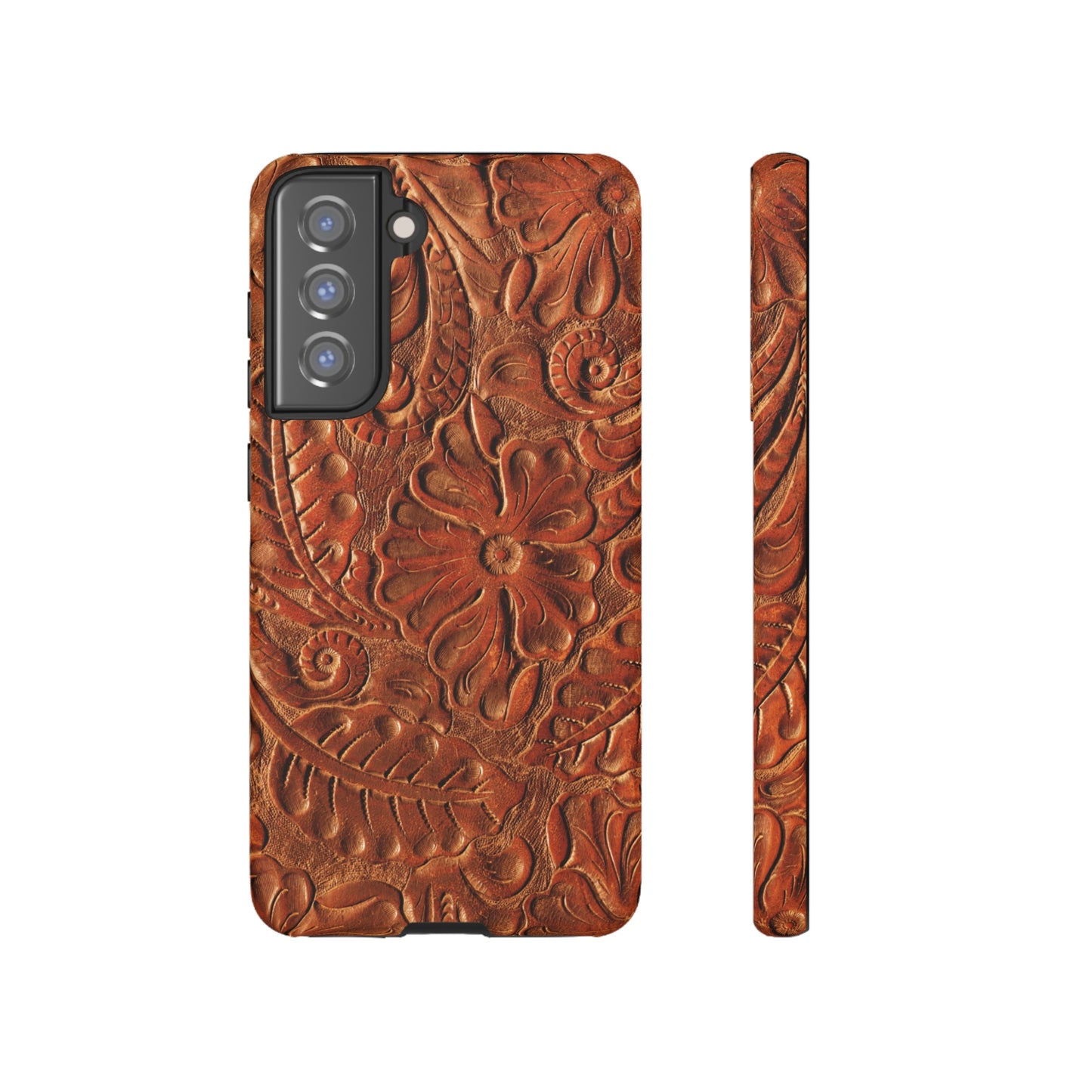 Flower Tooled Print Tough Cases