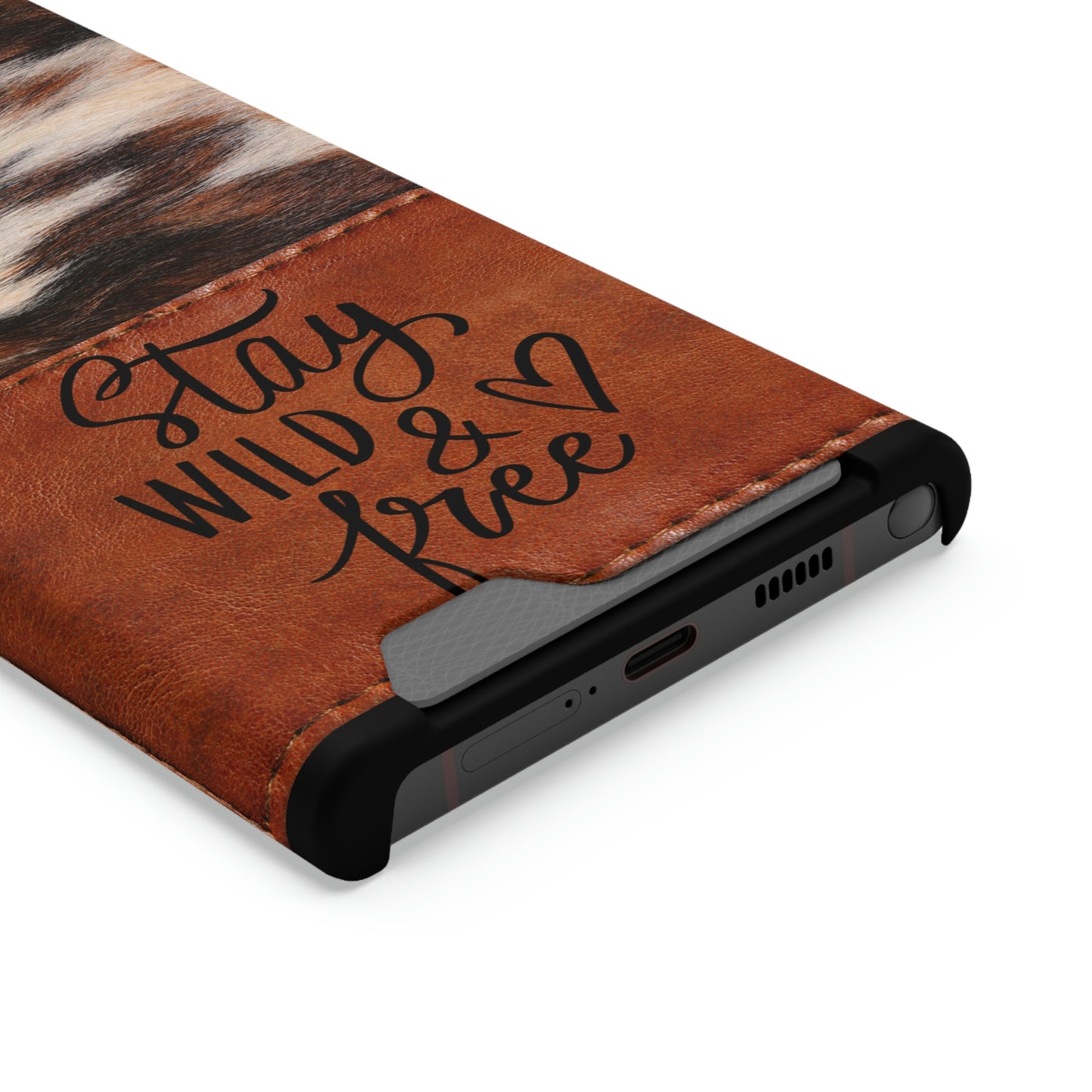 Wild & Free Phone Case With Card Holder