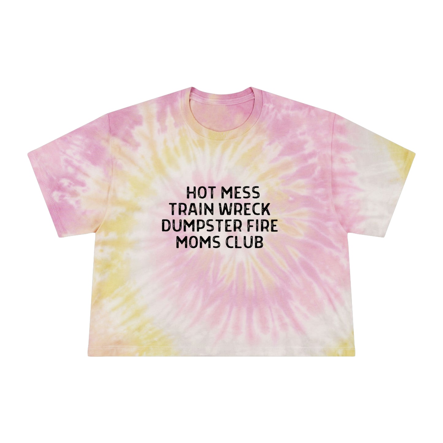 Train Wreck Tie-Dye Crop Tee