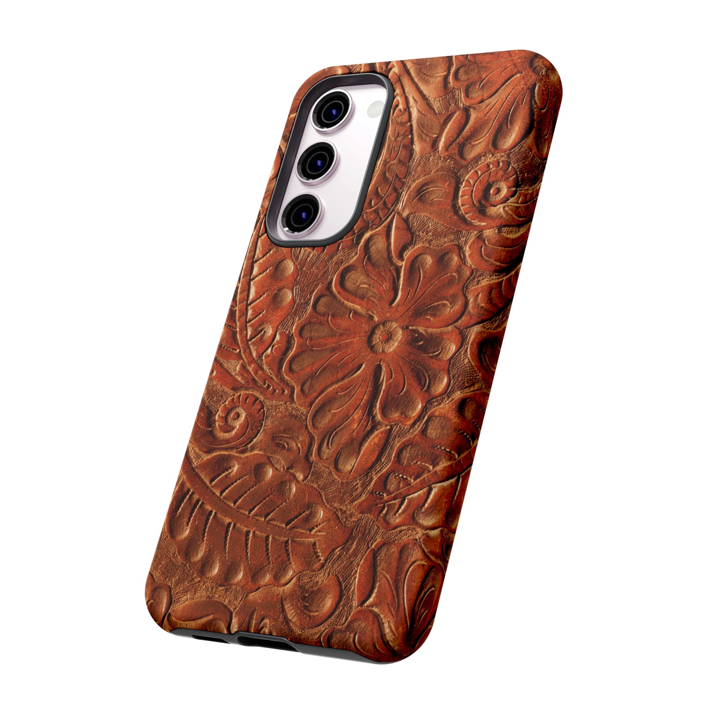 Flower Tooled Print Tough Cases