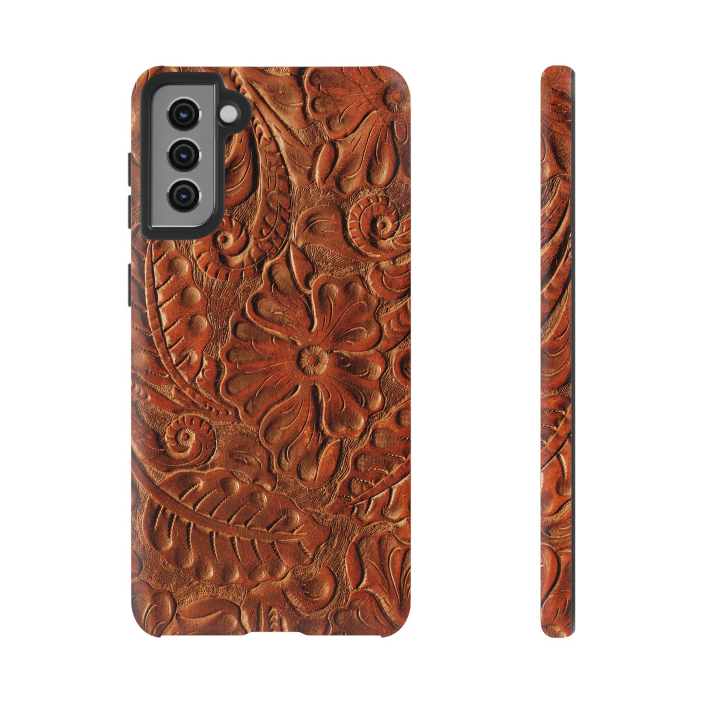 Flower Tooled Print Tough Cases