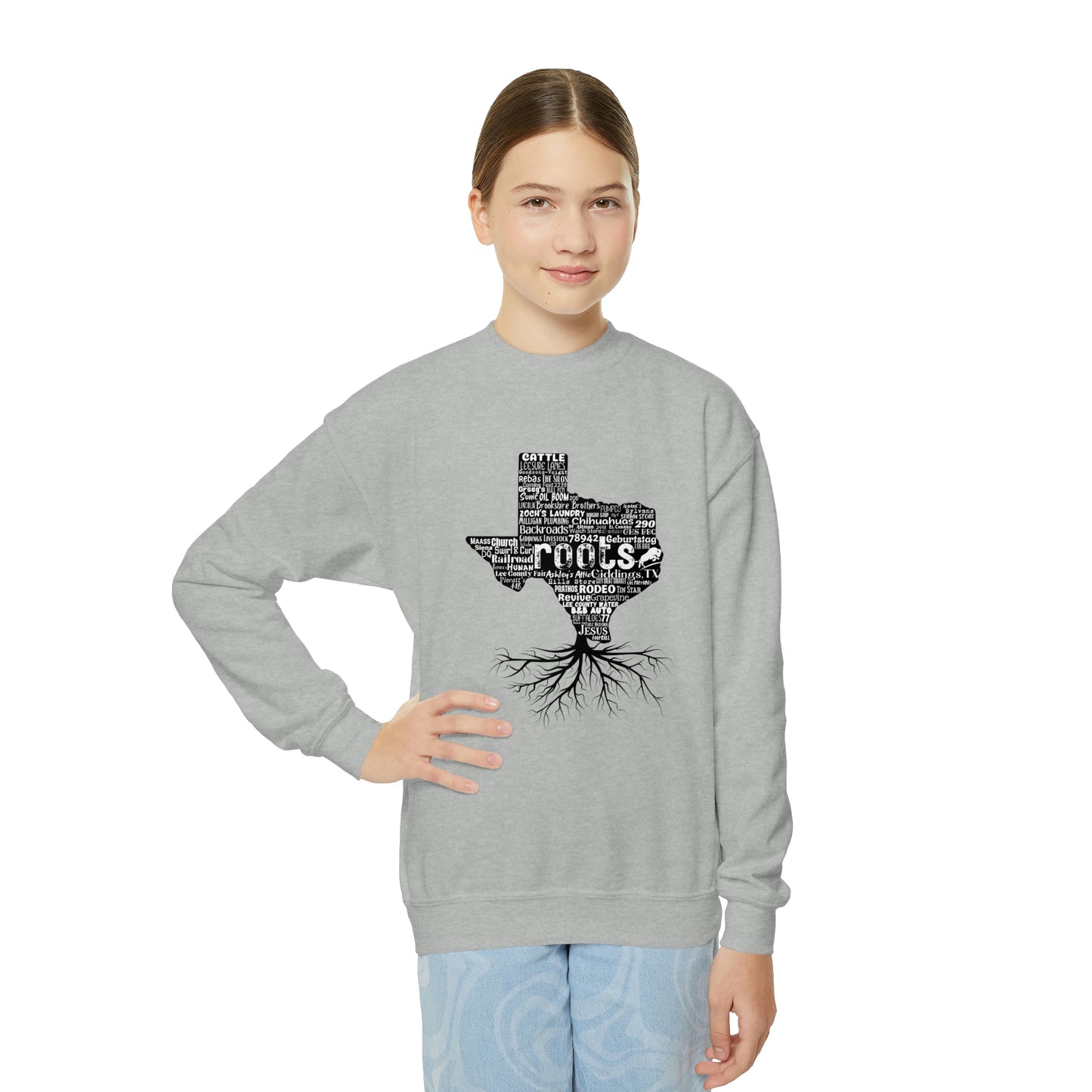 Giddings Youth Roots Crewneck Sweatshirt