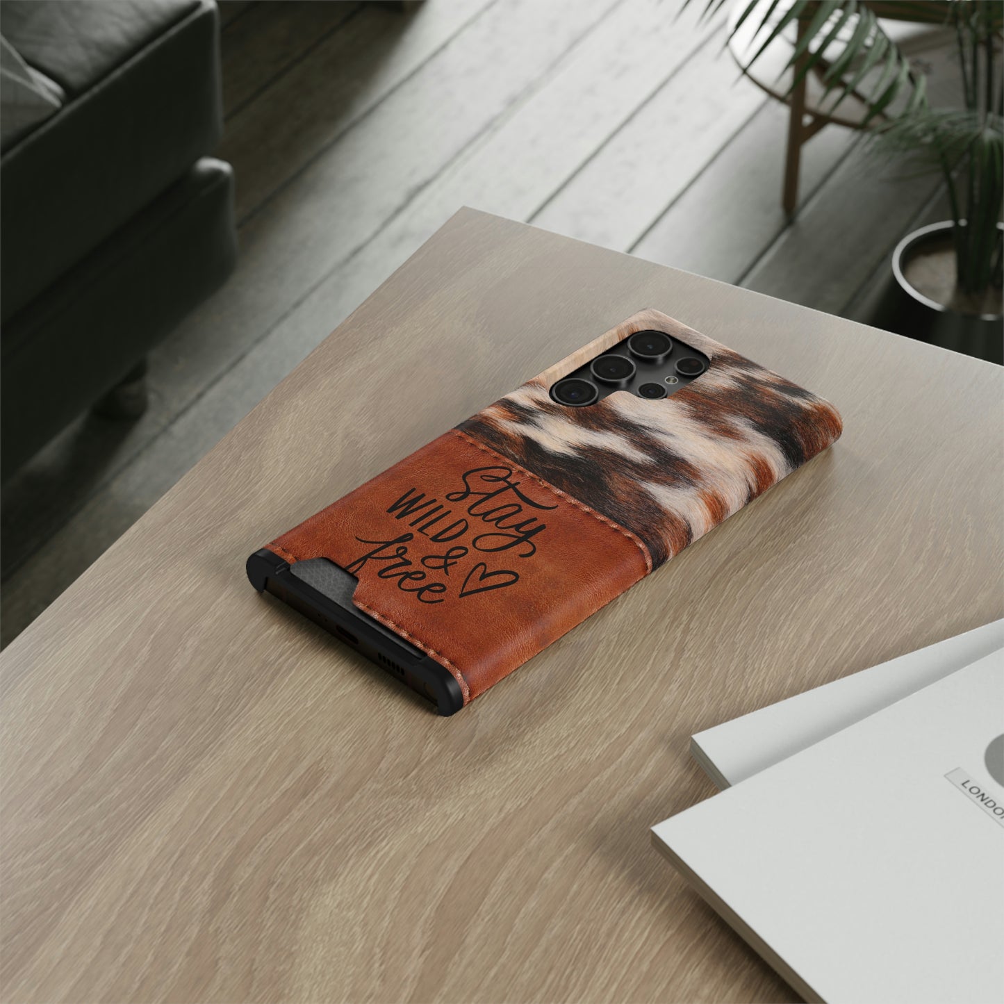 Wild & Free Phone Case With Card Holder