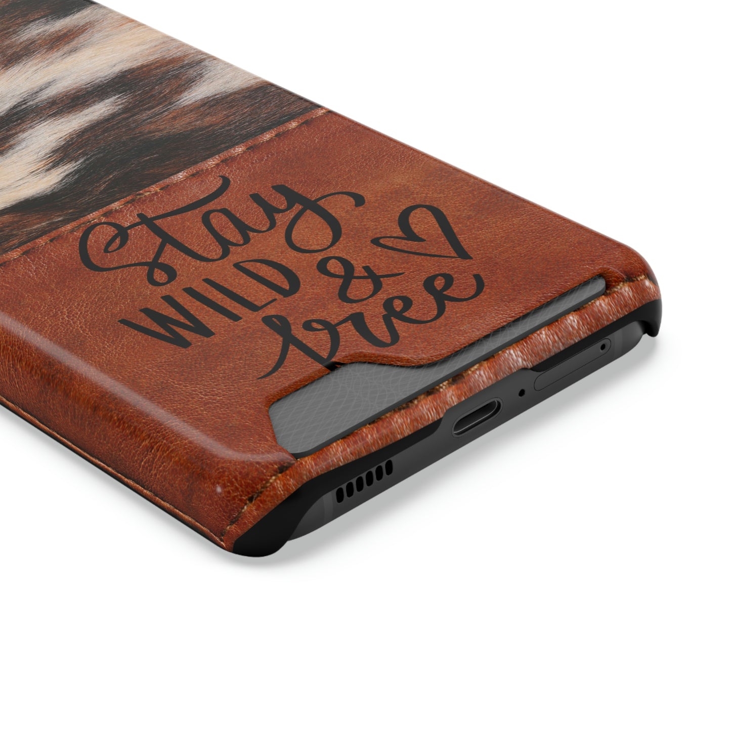 Wild & Free Phone Case With Card Holder