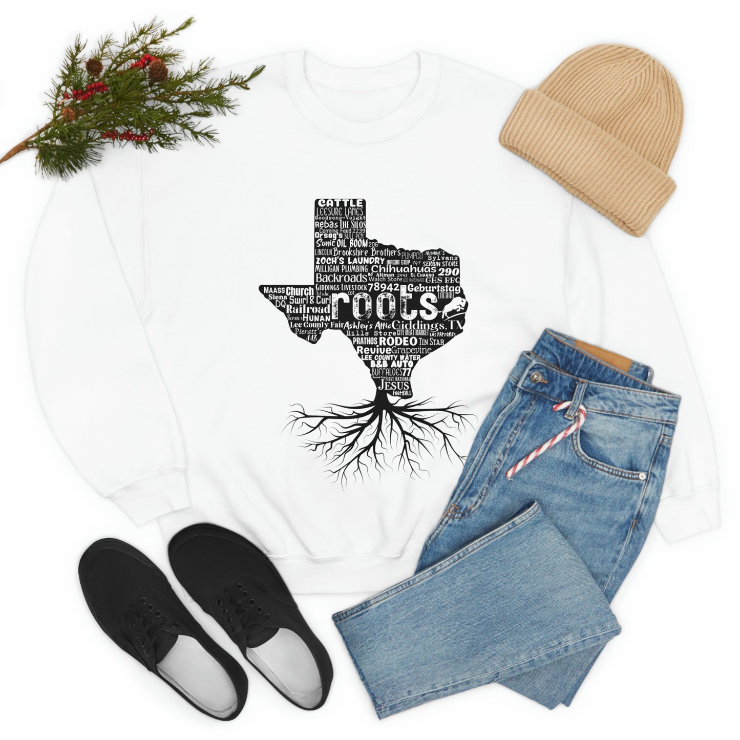 Unisex Giddings Roots Crewneck