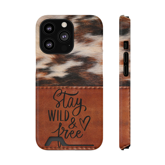 Wild & Free Phone Case With Card Holder