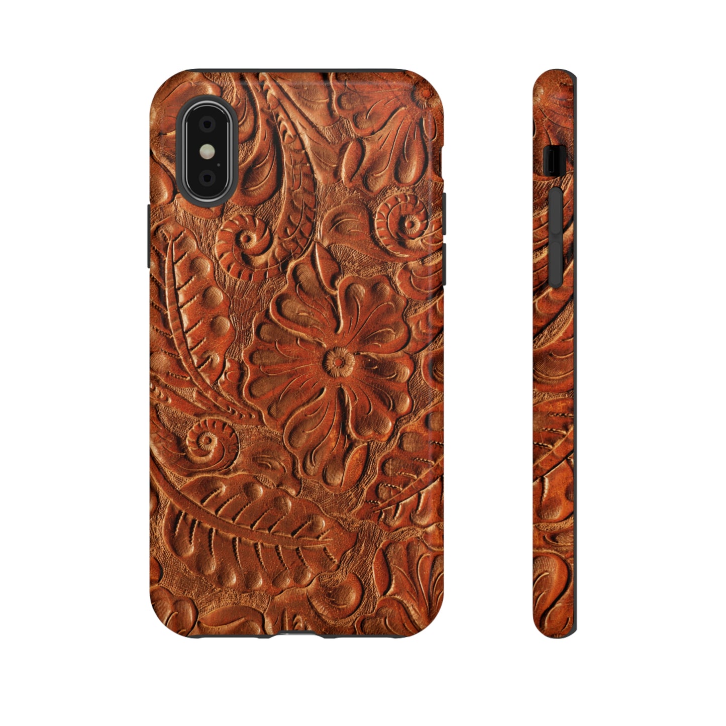 Flower Tooled Print Tough Cases