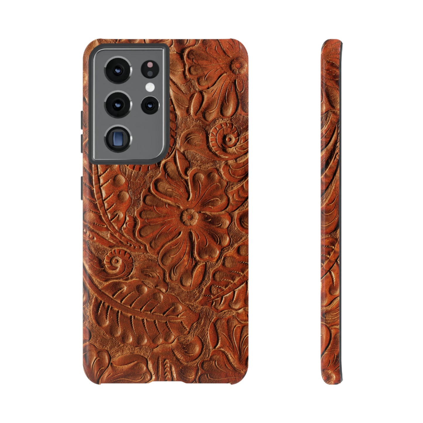 Flower Tooled Print Tough Cases