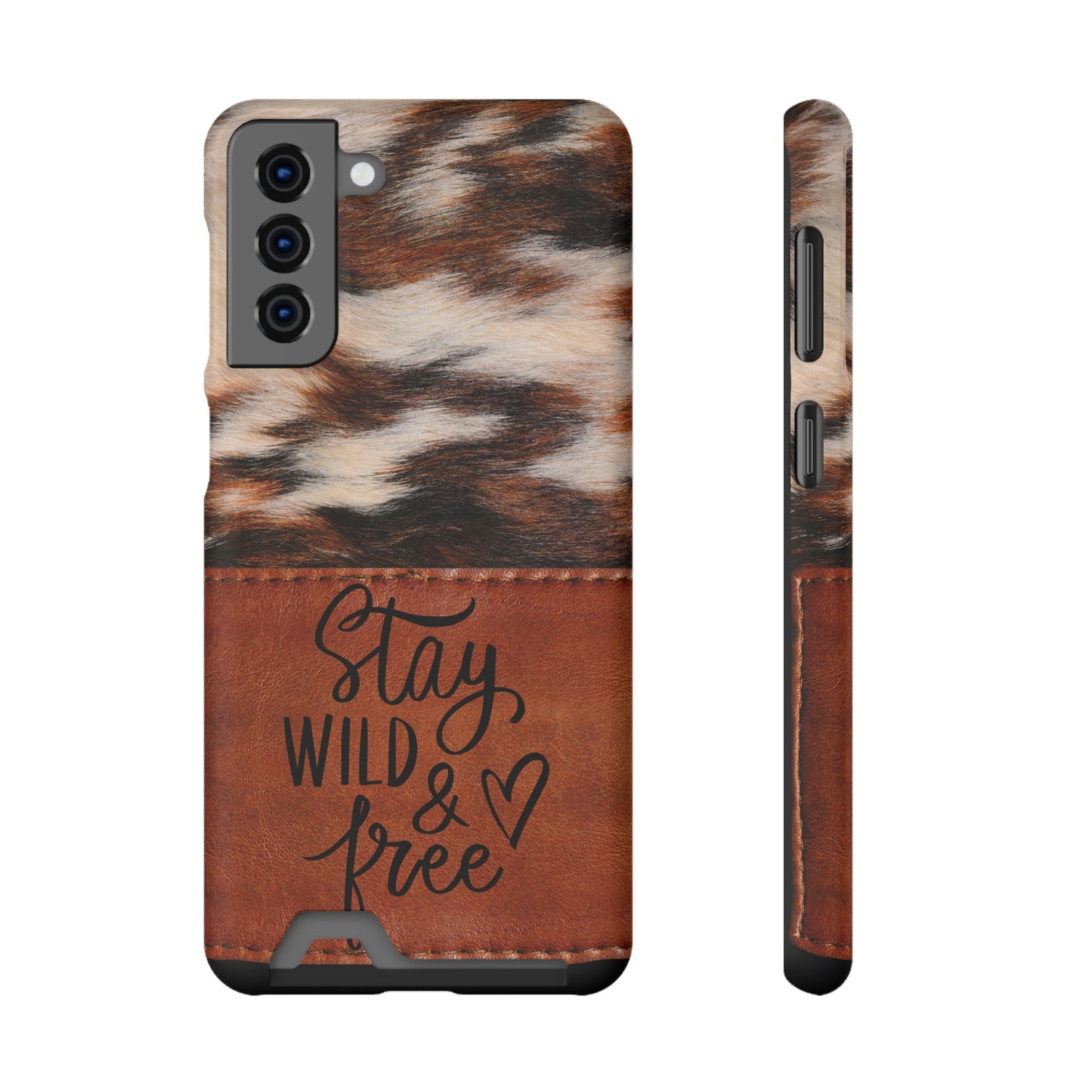 Wild & Free Phone Case With Card Holder