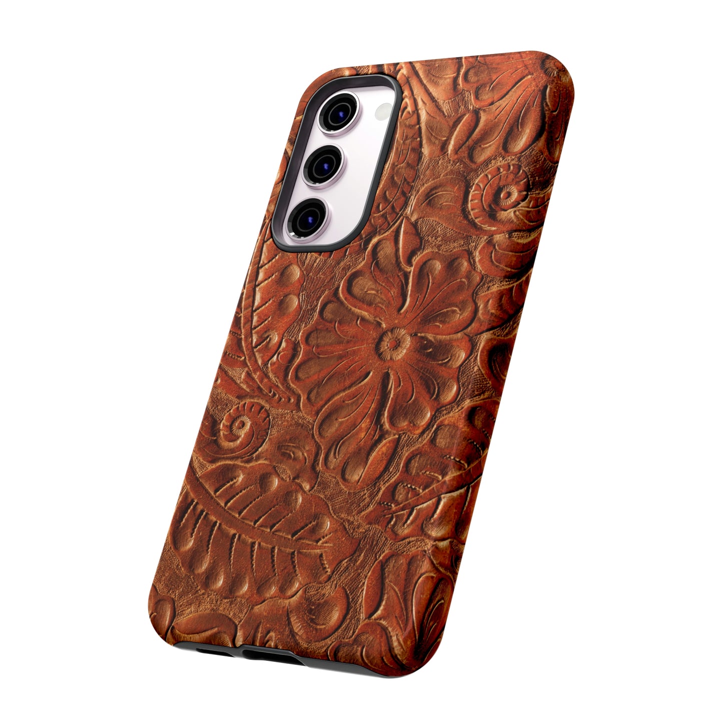 Flower Tooled Print Tough Cases