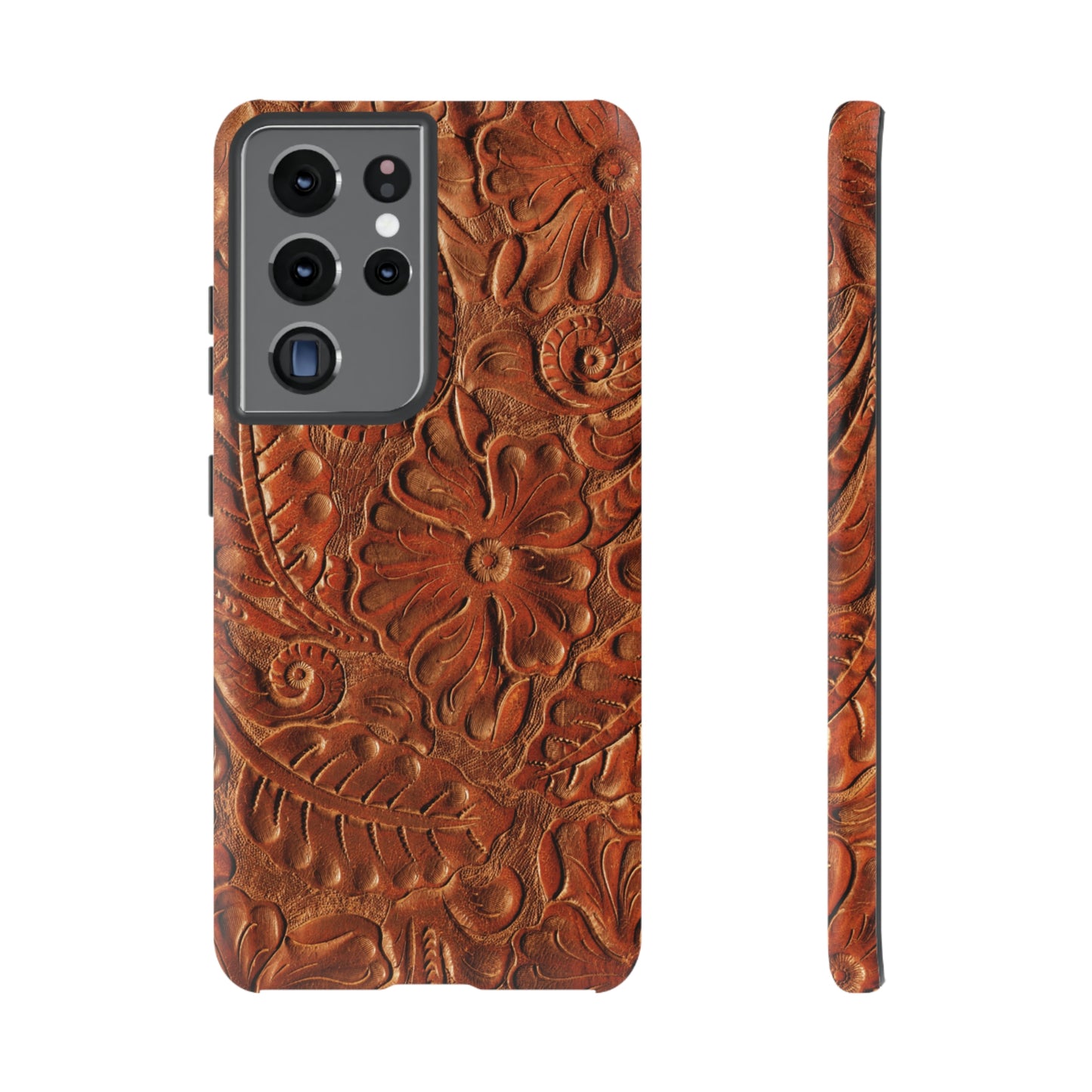 Flower Tooled Print Tough Cases