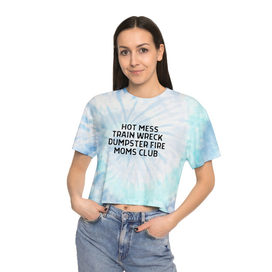 Train Wreck Tie-Dye Crop Tee