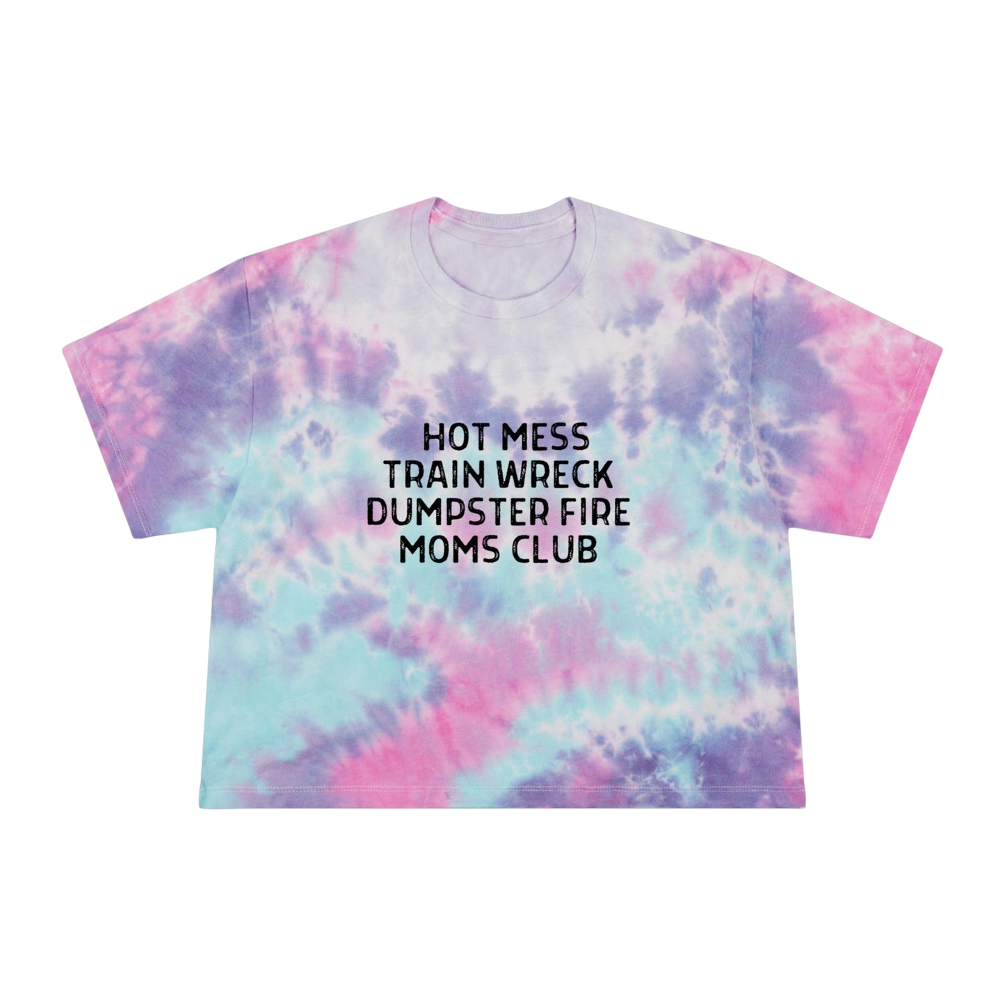 Train Wreck Tie-Dye Crop Tee