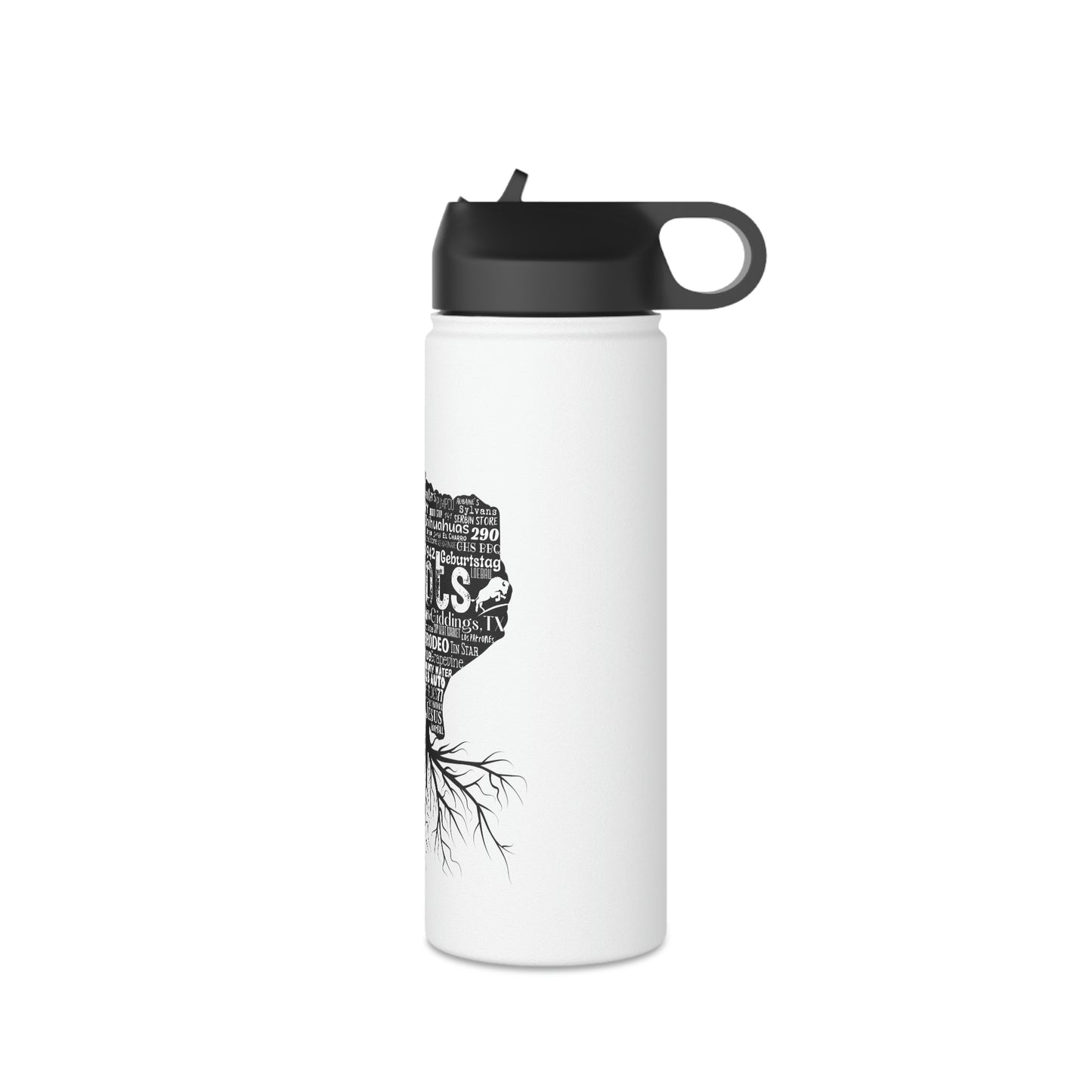 Giddings Roots Stainless Steel Water Bottle, Standard Lid