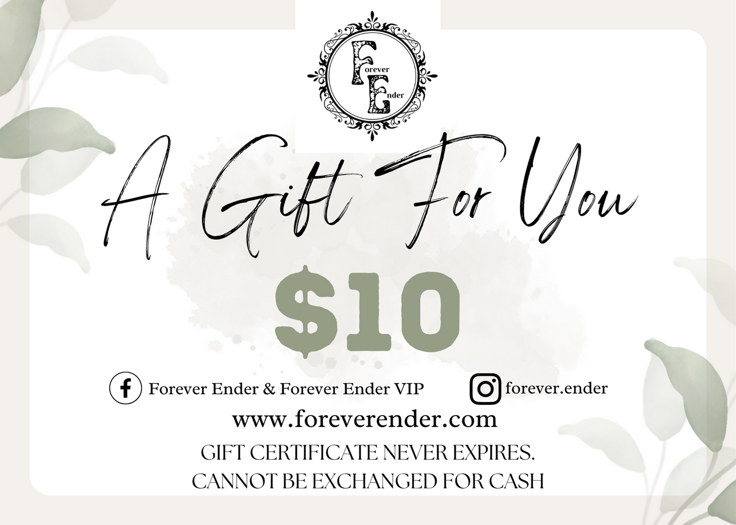 Forever Ender Gift Card