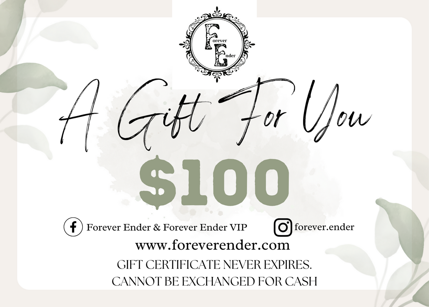 Forever Ender Gift Card