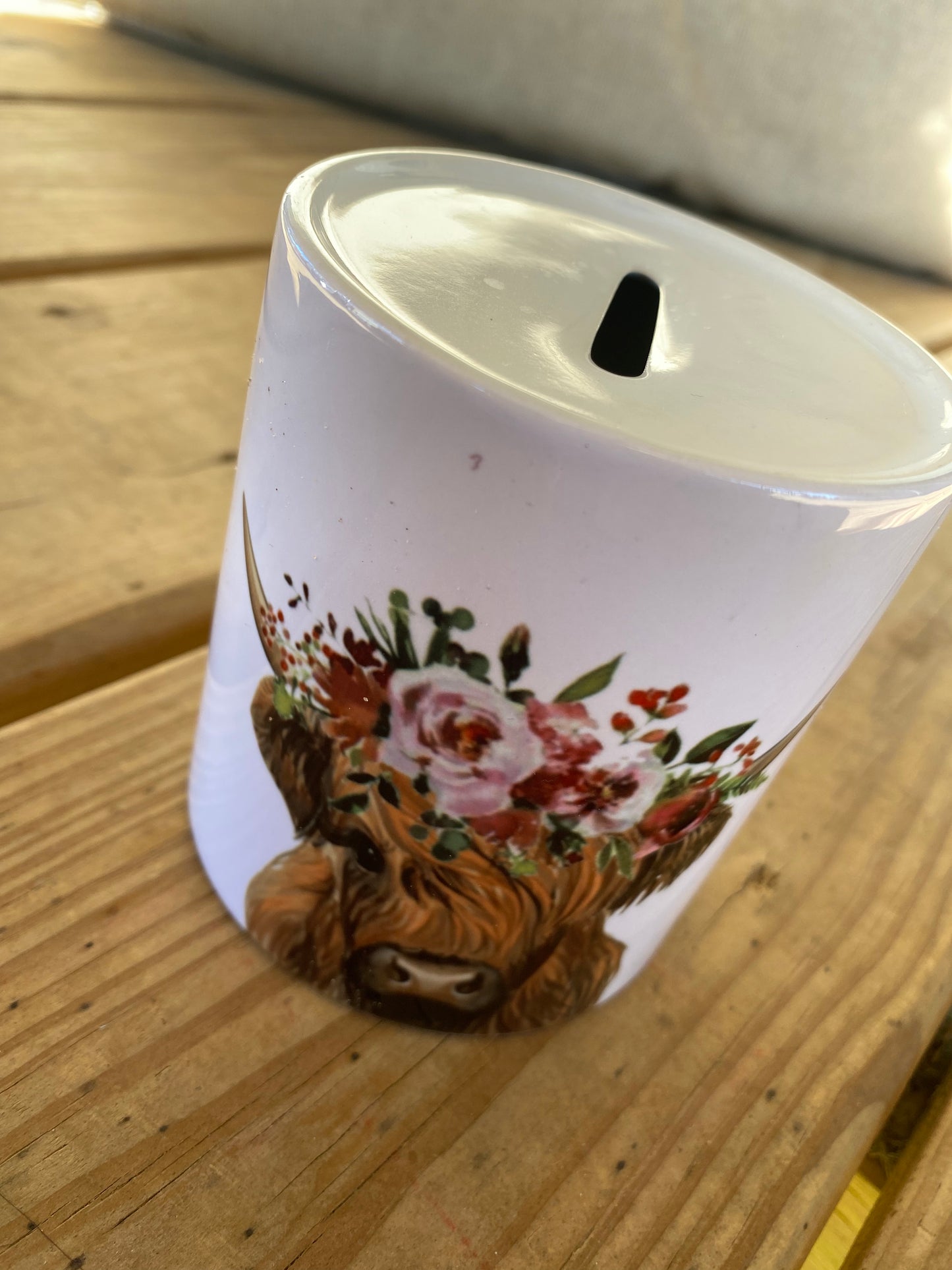 Highland Cow Coin Bank