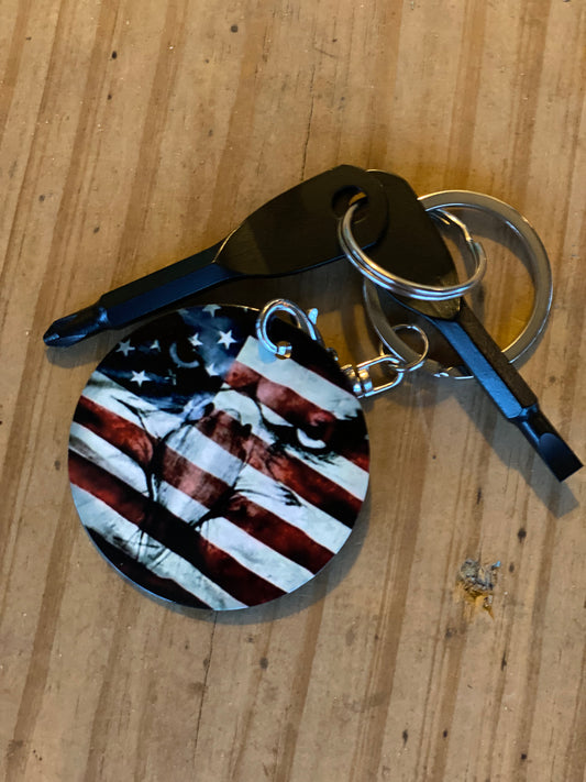 Eagle Flag screwdriver Keychain