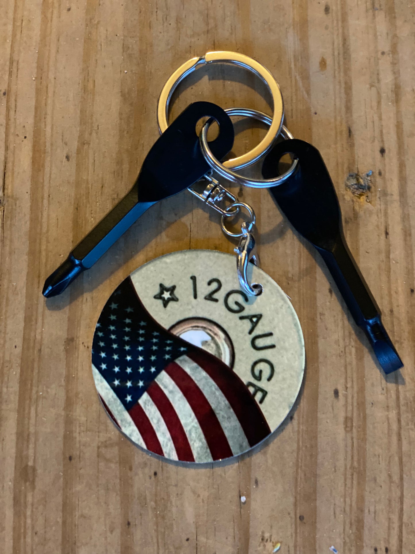 12 Flag screwdriver Keychain